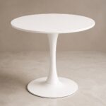 White Round Pedestal Table