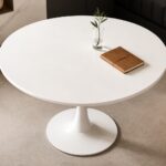 White Round Pedestal Table