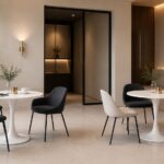 White Round Pedestal Table
