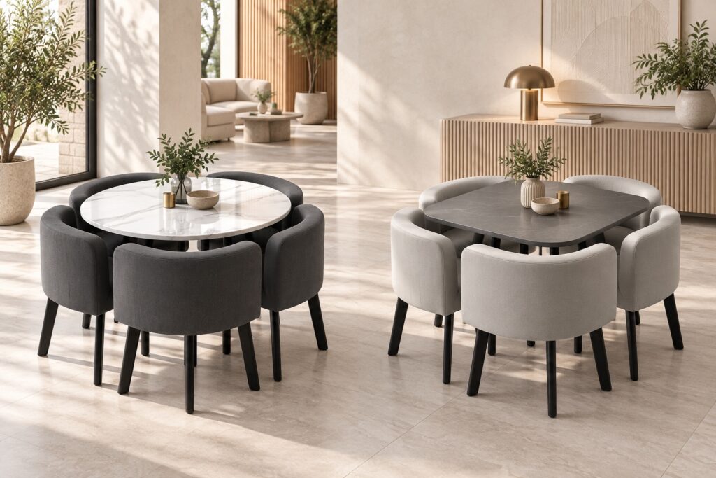 Compact Four-Seat Dining Set