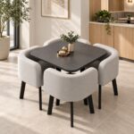 Compact Four-Seat Dining Set