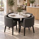 Compact Four-Seat Dining Set